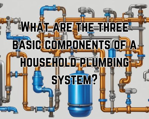 A network of pipes, valves, and fixtures form the basic components of a household plumbing system