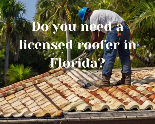 a contractor worker working on roofing