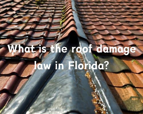 a roofing with damages