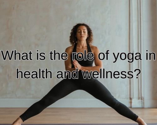 an instructor doing yoga in her studio