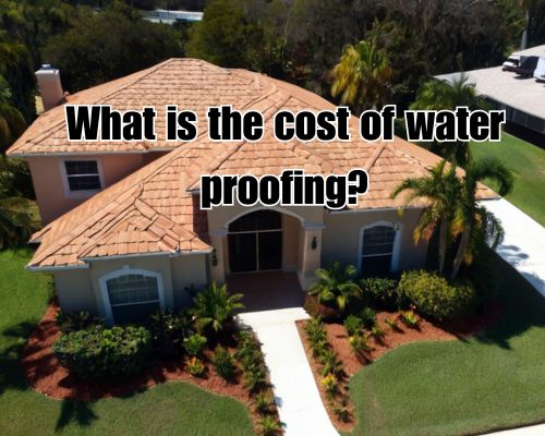 a home with roof with waterproofing