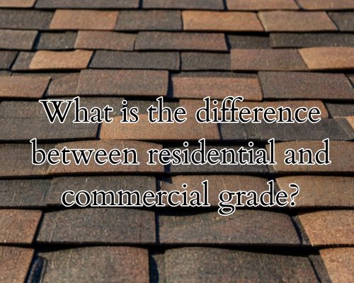 a residential shingle roof
