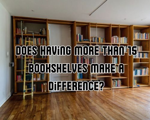 multiple bookshelves installed