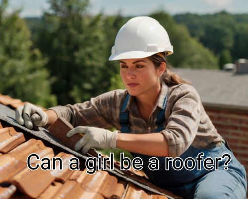a roofer thoroughly checks roof