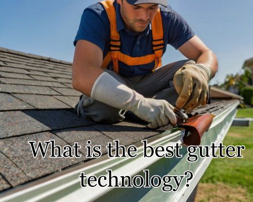 guttering installed with the use of tech