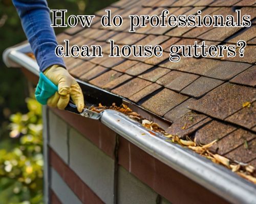 Gutter dirt buildup visible on roofline.