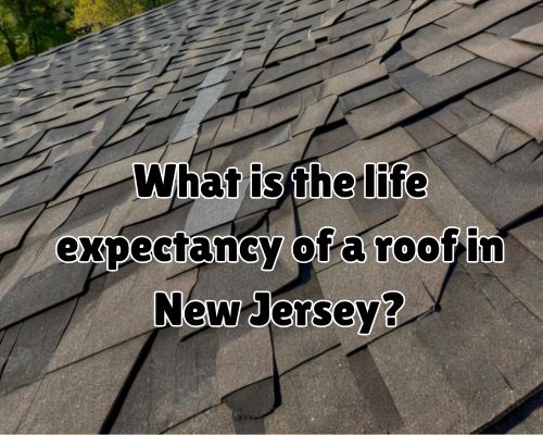 New asphalt shingles in perfect rows