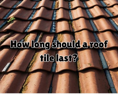 Sagging roofline with tile gaps.