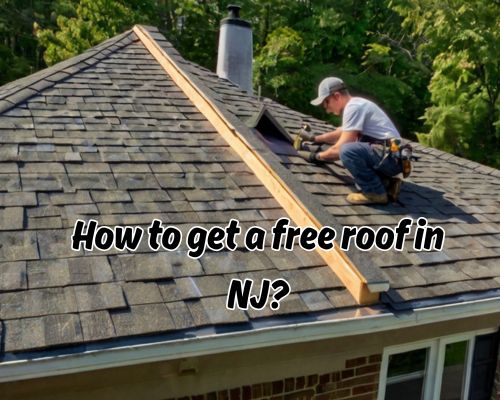 a roofing work