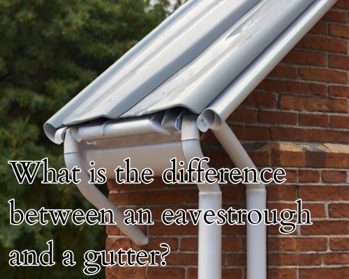 a white roof guttering