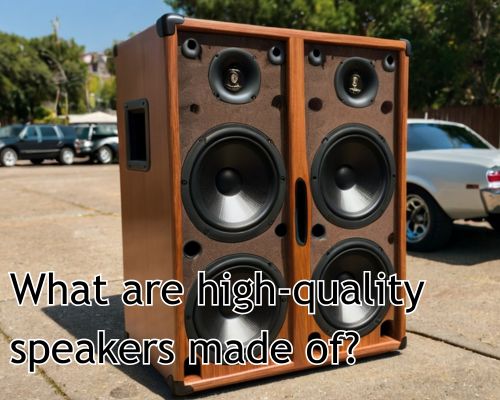 high-quality speaker made of good wood